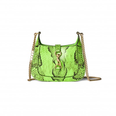 GUCCI JACKIE NOTTE PYTHON MINI BAG 782889 (19.5*18*3.5cm)